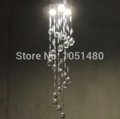 selling flush mount dia200*h650mm contemporary crystal chandelier lighting hallway fixtures [modern-crystal-chandelier-4911]
