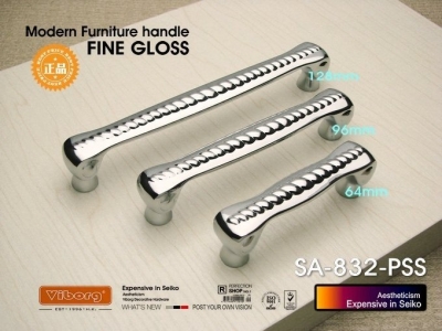 (4 pieces/lot) 64mm VIBORG Zinc Alloy Drawer Handles& Cabinet Handles &Drawer Pulls & Cabinet Pulls, SA-832-PSS-64