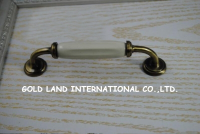128mm Free shipping ceramic door handle cabinet drawer kitchen cupboard wardrobe handle