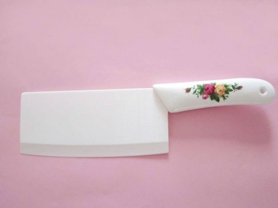 6.7" inch Rose pattern Ceramic Handle Chef Vegetable Ceramic Knife Chopping knife High Quality