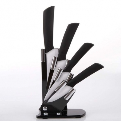 Chef Cutlery Durable Ceramic knife knives ABS Blade 3" 4" 5" 6" +Knife Holder