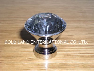 D30mm 50pcs/lot Free shipping K9 crystal glass diamond cabinet cupboard door knob/furniture konb [A&L Crystal Glass Knobs &]