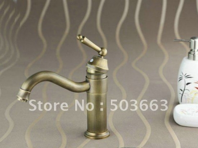 Elephants Nose Antique Brass Bathroom Faucet Kitchen Basin Sink Mixer Tap CM0127 [Nickel Brushed Faucet 2035|]