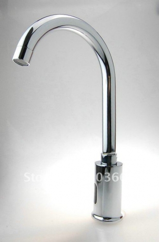 Free Ship Hot and Cold Mixer Automatic Hands Touch Free Sensor Faucet Bathroom Sink Tap CM0309
