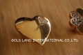 L36xW34xH21mm Free shipping zinc alloy cabinet handle/crystal glass heart-shaped drawer knob