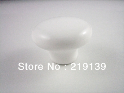 NEW White Ceramic Bedroom Kitchen Door Cabinets Cupboard Pull Porcelain Round Furniture Drawer Knobs Handles [Ceramic Handle 40|]
