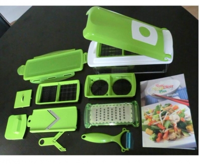 Nicer Dicer Plus Vegetables Fruits Dicer Food Slicer Cutter Containers Chopper Peelers Set of 12 kitchen tools