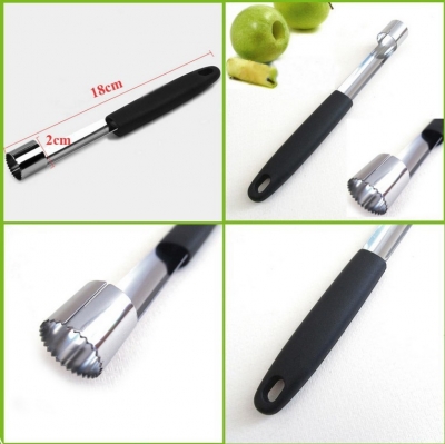 Stainless Steel Core Seed Remover Apple Fruit Pear Corer Easy Twist Kitchen Tool
