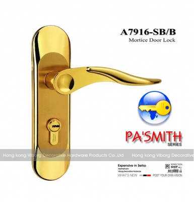 VIBORG Top Quality Door Security Entry Mortise Lock Set, Keyed Entry Door Lock Set, A7916SB/B