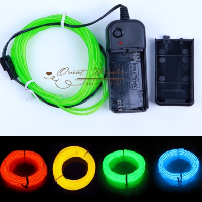 car flexible neon light 3m el wire party decoration line color options car wire electroluminescent (2.3mm) [others-4181]