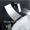 contemporary shower wall mount waterfall faucet bath faucet basin sink faucet mixer vessel tap vanity sets L-0176