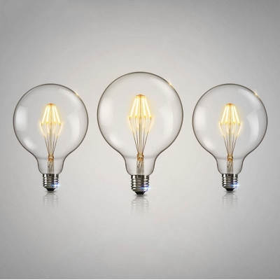 e27 led filament edison bulb indoor led clear glass bulb a60,g80,g95,g125 4w 6w 8w bombillas led ac110-220v