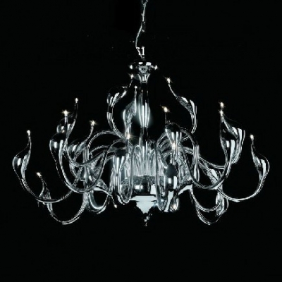 fedex selling 24 light fashion swan chandelier led modern lamp whole /retail [modern-chandelier-6234]
