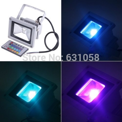 hi-q waterproof 10w 20w 30w 50w 85-265v high power rgb with ir controller warm / cool white led flood light outdoor lamp [led-stair-light-3731]