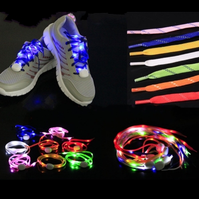 led nylon shoelace light up flashing colorful led luminous shoestring colors changing nylon braided shoe laces [indoor-decoration-4157]