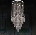 luxury modern k9 crystal chandelier lamps dia.600mm*h:1800mm/6 led light source for foyer el lighting fixture rainbow lamp