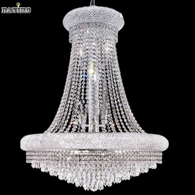 luxury vanity large crystal chandelier 14 lights modern light living room chrome lighting fixture 70cmw x 90cmh