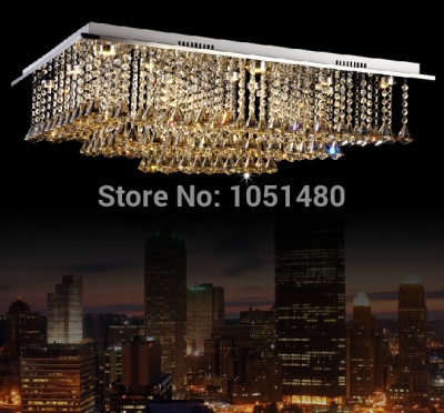 modern ceiling chandeleir crystal living lighting fixture l70*w50*h30cm
