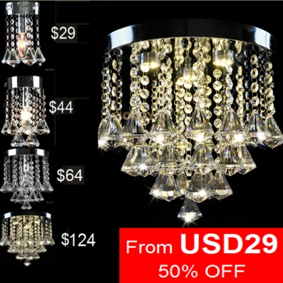 modern design crystal lighting round crystal chandelier [ceiling-light-5649]
