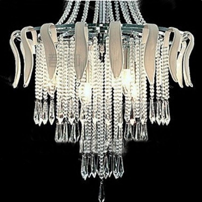 modern vanity spiral design led lighting fixture lustre crystal chandelier diameter60cm height26cm