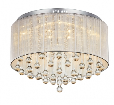 new diy luxury modern cristal pendants led crystal chandelier flush mount lighting for foyer [crystal-ceiling-light-6934]