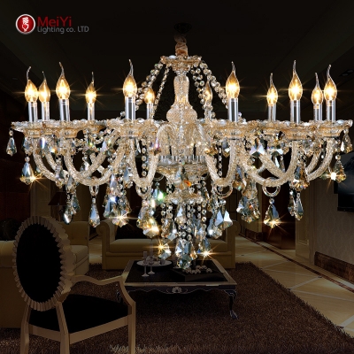 new luxury chandeliers and pending k9 crystal chandelier lighting lamp 12 lights le hall lighting and villa [crystal-chandelier-2605]