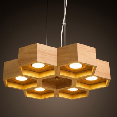 nordic modern handmade nutural wood lamp led wooden pendant light cafe restaurant hanging light ac100-240v led bulb included [bamboo-wood-3109]