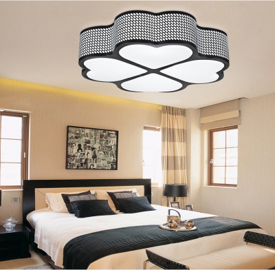 popular living room ceiling lights bedroom plafon lamp luminaria home decoration black/white acrylic shade lampada [ceiling-light-6331]