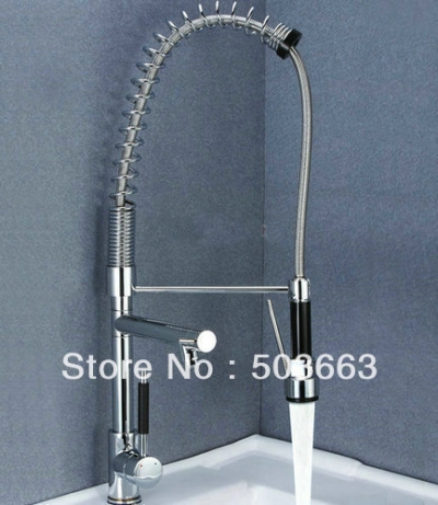 professional vessel chrome swivel kitchen sink mixer tap swivel kitchen pull out faucet B-002