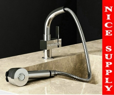 pull out faucet chrome swivel kitchen sink Mixer tap b530 pull out two sink faucet [Kitchen Pull Out Faucet 1961|]