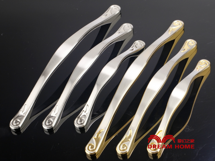 5010-160 160mm hole distance double-color white antiqued alloy handles with phoenix pattern for drawer/wardrobe/cabinet