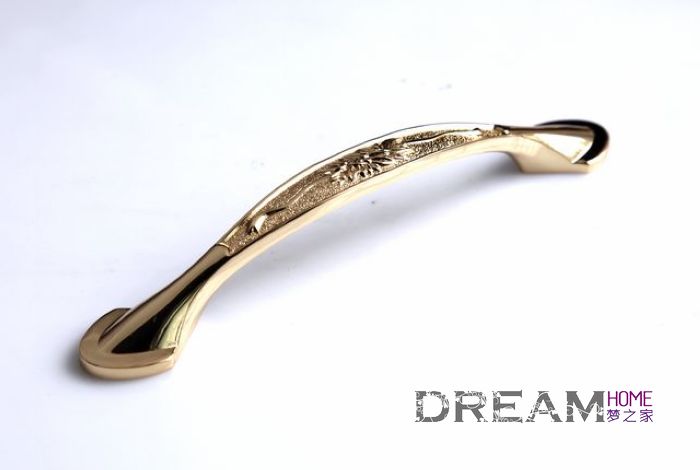 6306-128 128mm hole distance bright golden antiqued alloy handles for drawer/wardrobe/cupboard