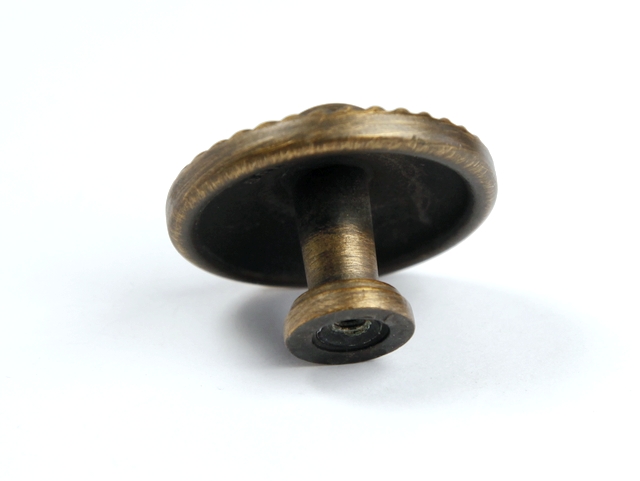 7188-1 single hole bronze-colored antiqued alloy knob with rose pattern for drawer/wardrobe/cupboard/cabinet