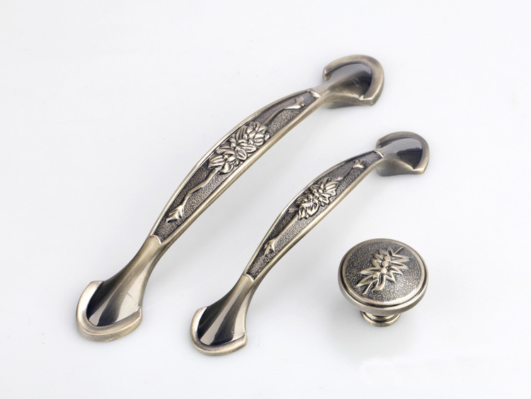 908-128 128mm hole distance bridge-shaped bronzed and antiqued solid alloy handles for drawer/wardrobe/cabinet