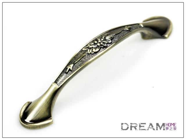 908-96 96mm hole distance solid bronze antiqued alloy handle for drawer/wardrobe/cupboard/cabinet