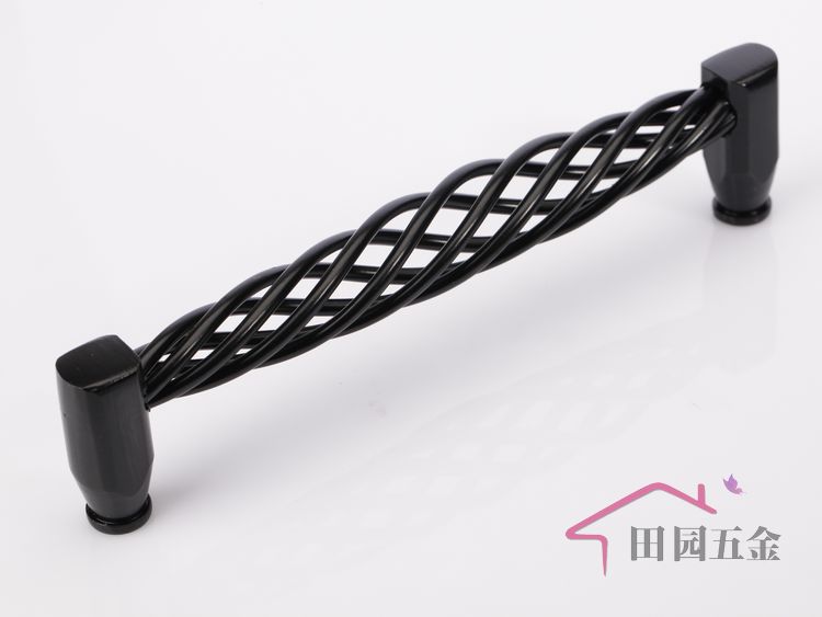 MH-160 160mm hole distance long bird-cage shaped black antiqued alloy handle for drawer/cupboard/cabinet