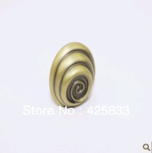 Single Snail Style ?Furniture ?Zinc Alloy Bronze Kitchen Cabinet Drawer Pull Knob Handle