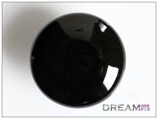 AP38CH 38mm diameter large round black ceramic knob for drawer/cupboard/cabinet