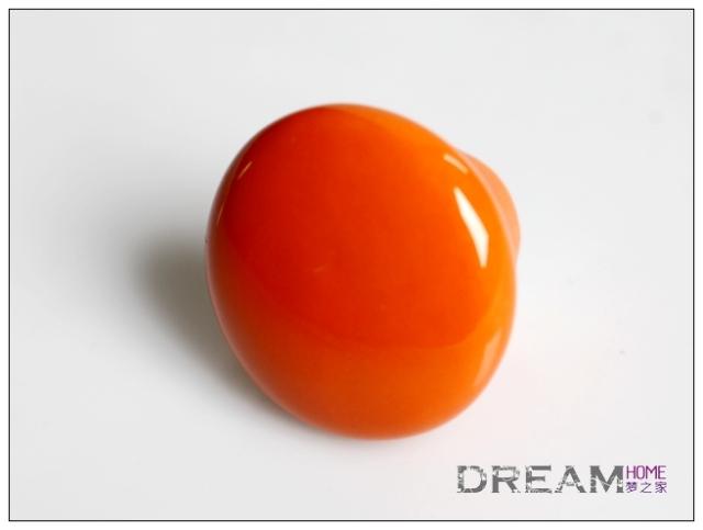 AR32CC single hole small round orange ceramic knob for drawer/cupboard/cabinet/wardrobe