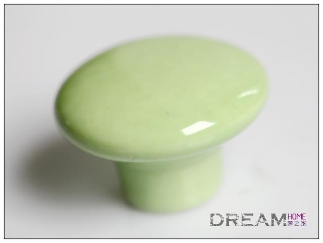 AR32CL 32mm diameter small round green ceramic knob for drawer/wardrobe/cupboard/cabinet