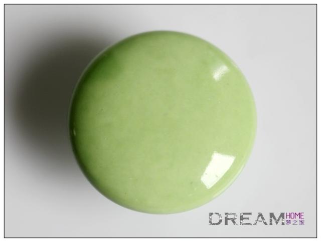 AR32CL 32mm diameter small round green ceramic knob for drawer/wardrobe/cupboard/cabinet