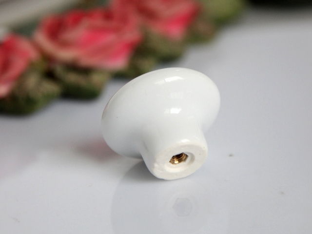 arge round ceramic knob with calla for drawer/wardrobe/cupboard/cabinet/furniture