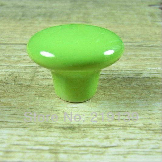 Green porcelain knobs-8017