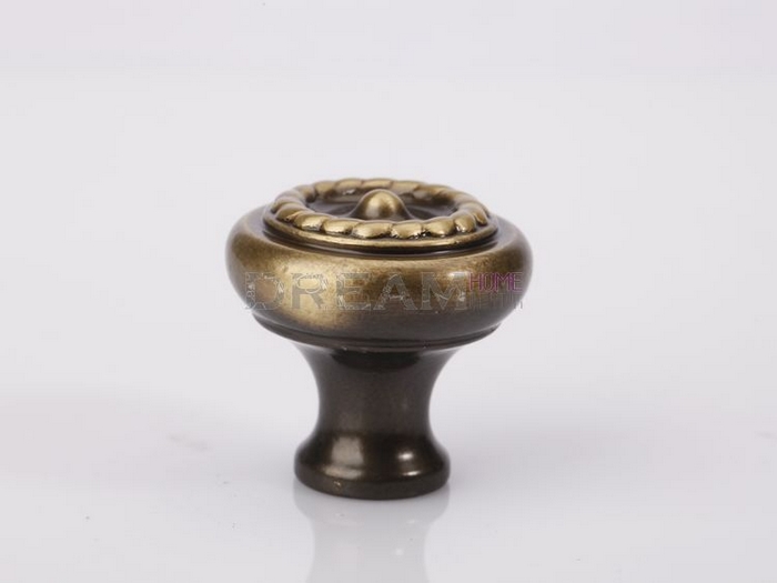 006 single hole Mediterranean-style antiqued copper knob for drawer/shoe cabinet/cosmetics cabinet/television cabinet