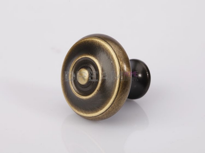 008 single hole Mediterranean-style antiqued copper knob for drawer/shoe cabinet/cosmetics cabinet/television cabinet