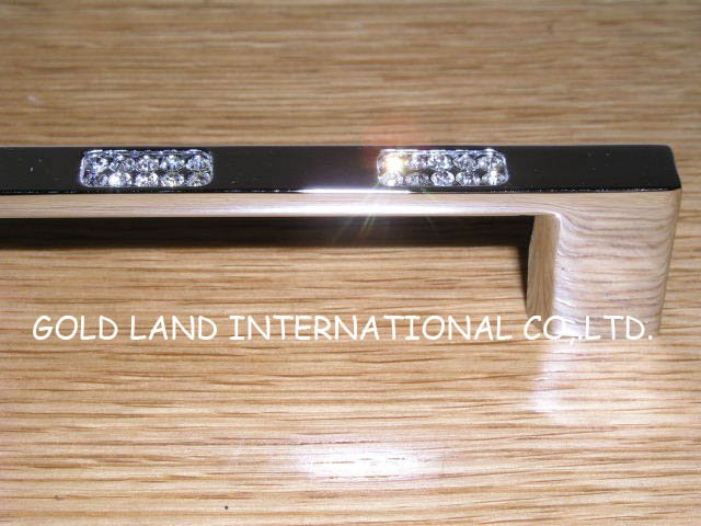 128mm Free shipping crystal glass door handle/furniture door handles