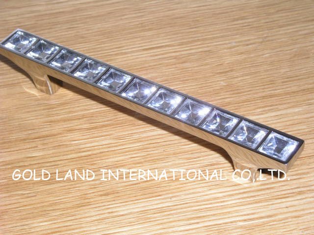 96mm Free shipping K9 crystal glass furniture handle drawer handle cabinet handle