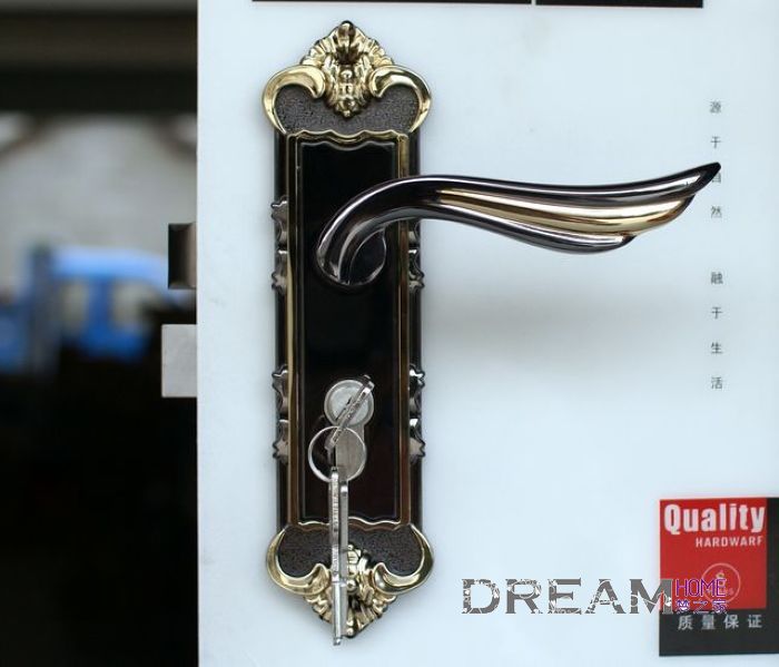 MS95-91 antiqued bronzed handle locks for door
