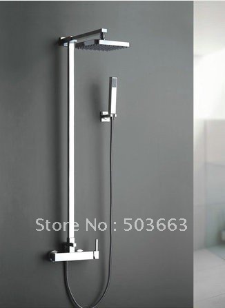 Bathroom With Handheld Shower Rainfall Shower Head Faucet Set CM0607