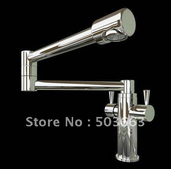 Brand New Concept Swivel Kitchen Faucet Polished Chrome Bathroom Mixer Brass Basin Sink Tap CM0887